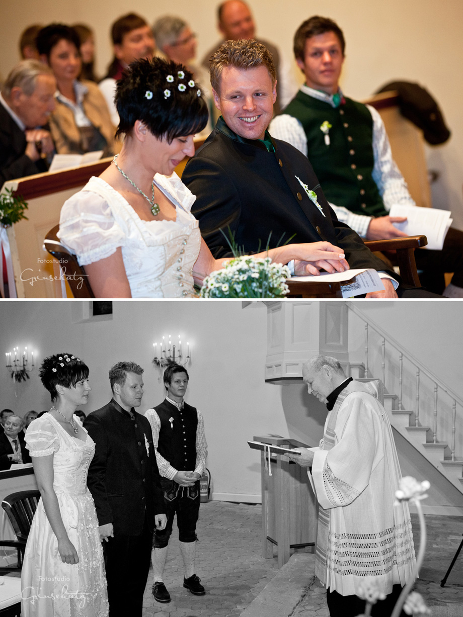Hochzeitsfotos Trauung Kirche reportage grinsekatz
